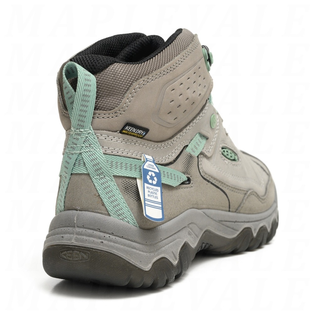 KEEN Targhee IV Mid Waterproof Womens Size 9.5 Hiking Boots - Alloy Gray 1028989 - Picture 7 of 11